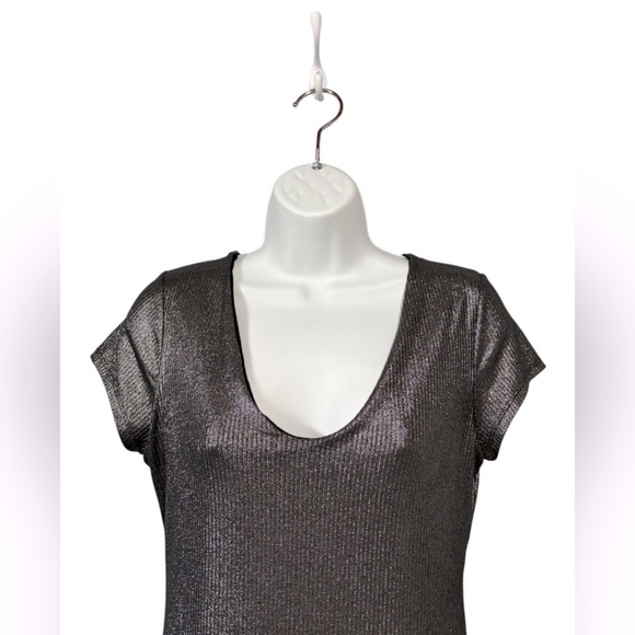 Jessica Simpson, Glittery Midi Dress, Size XL, Silver - Picture 8 of 10